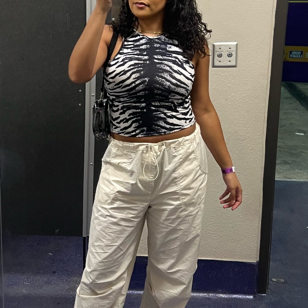 SHEIN B&W Tiger Tank Top